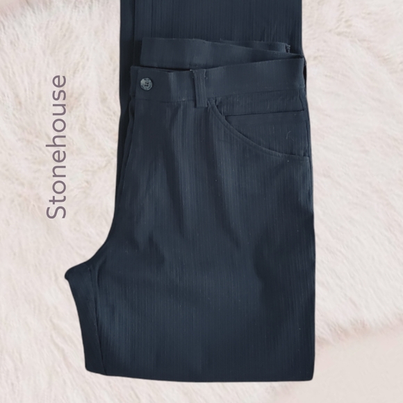 STONEHOUSE• WOMENS STRIPED PANT• HI RISE/CLASSIC LEG 9/10 - Picture 4 of 16